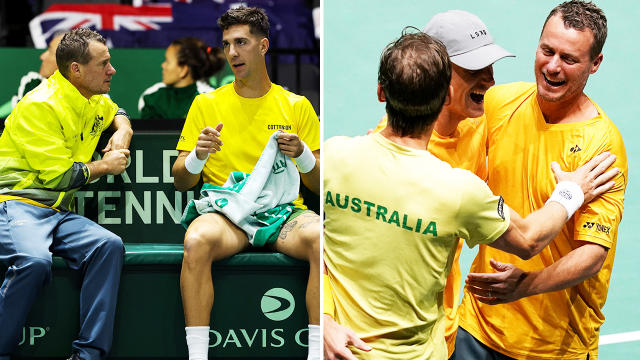 Lleyton Hewitt's masterstroke move as Aussies advance to Davis Cup finals