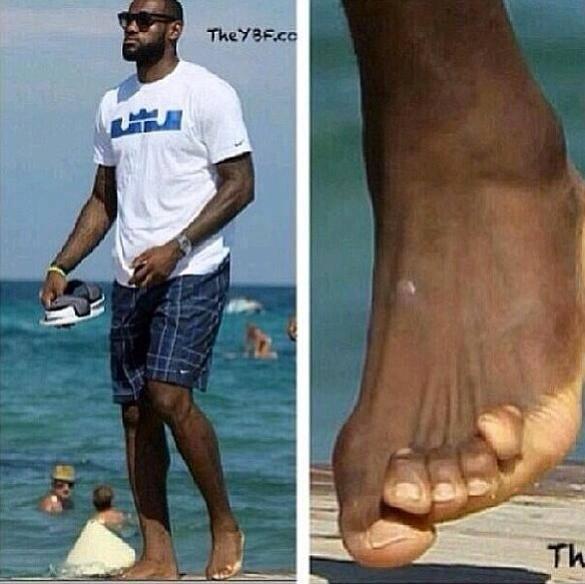 LeBron James And His Jacked Up Feet On Vacay In St Tropez