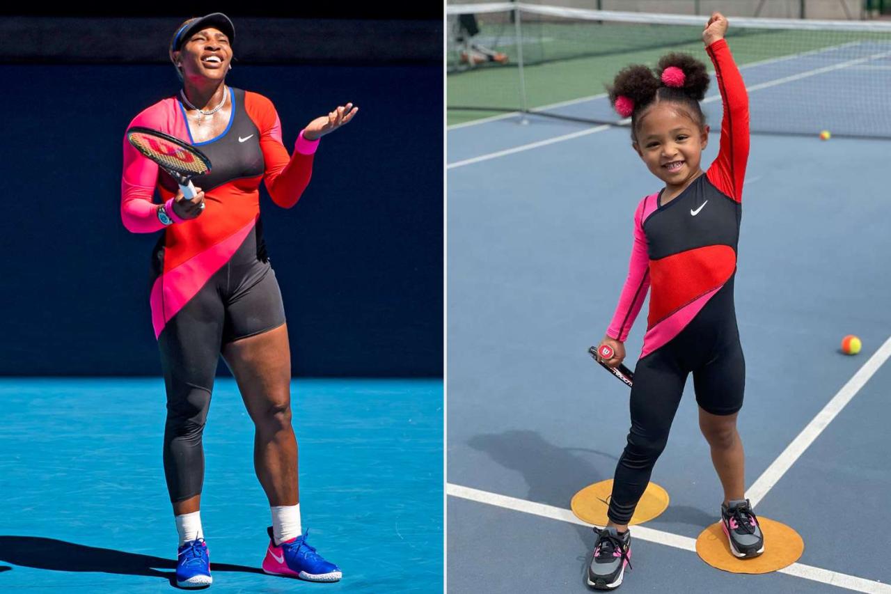 Serena Williams' Daughter Olympia Wears Mini Version of Star's Catsuit