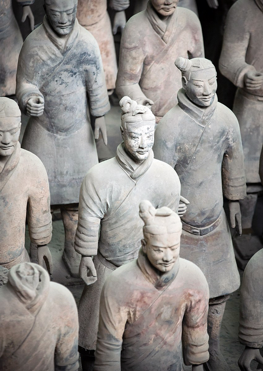 A group of infantrymen in Pit 1 of the Tomb complex of the First Emperor