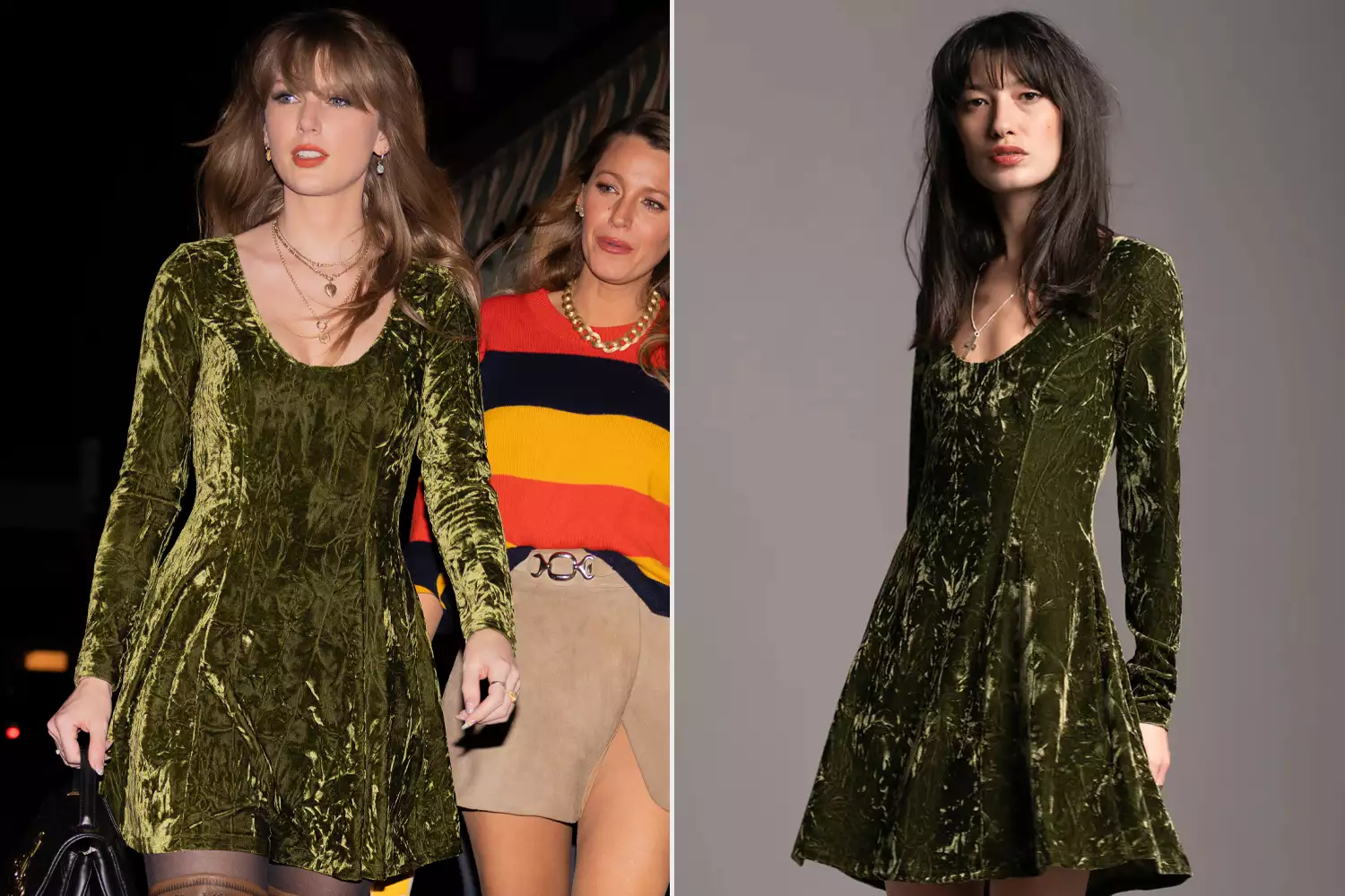 taylor swift little lies olive green dress