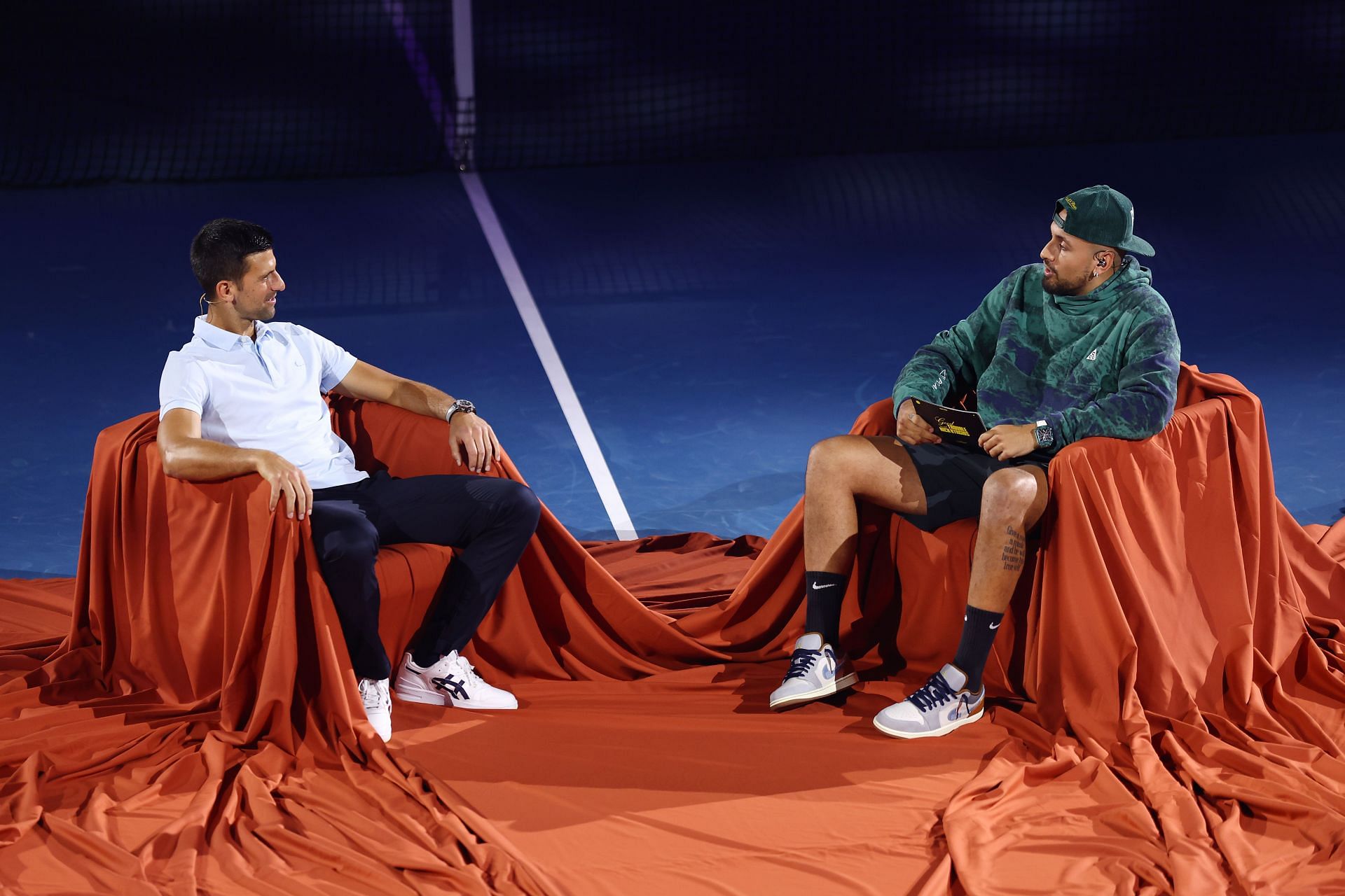 WATCH: Novak Djokovic nails his Nick Kyrgios impersonation, leaves Australian TV presenter in stitches