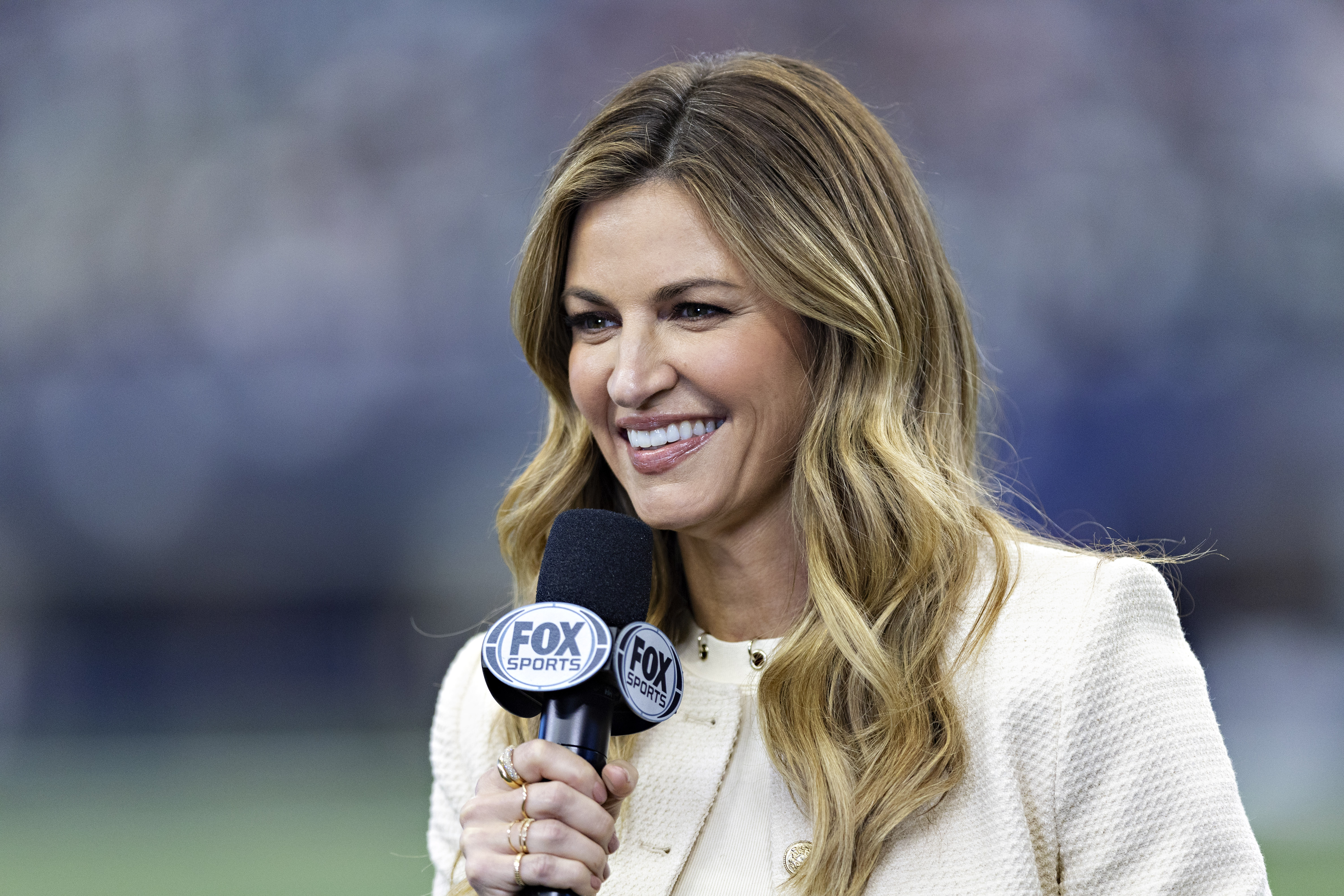 Andrews is the sideline reporter for Fox NFL