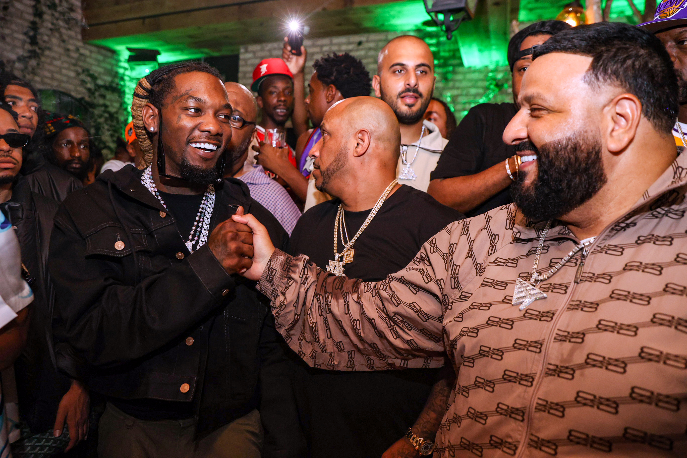 DJ Khaled hosts “God Did” Party, an epic night of music and festivals featuring Offset, Fabolous, Shenseea, Victor Cruz and more.